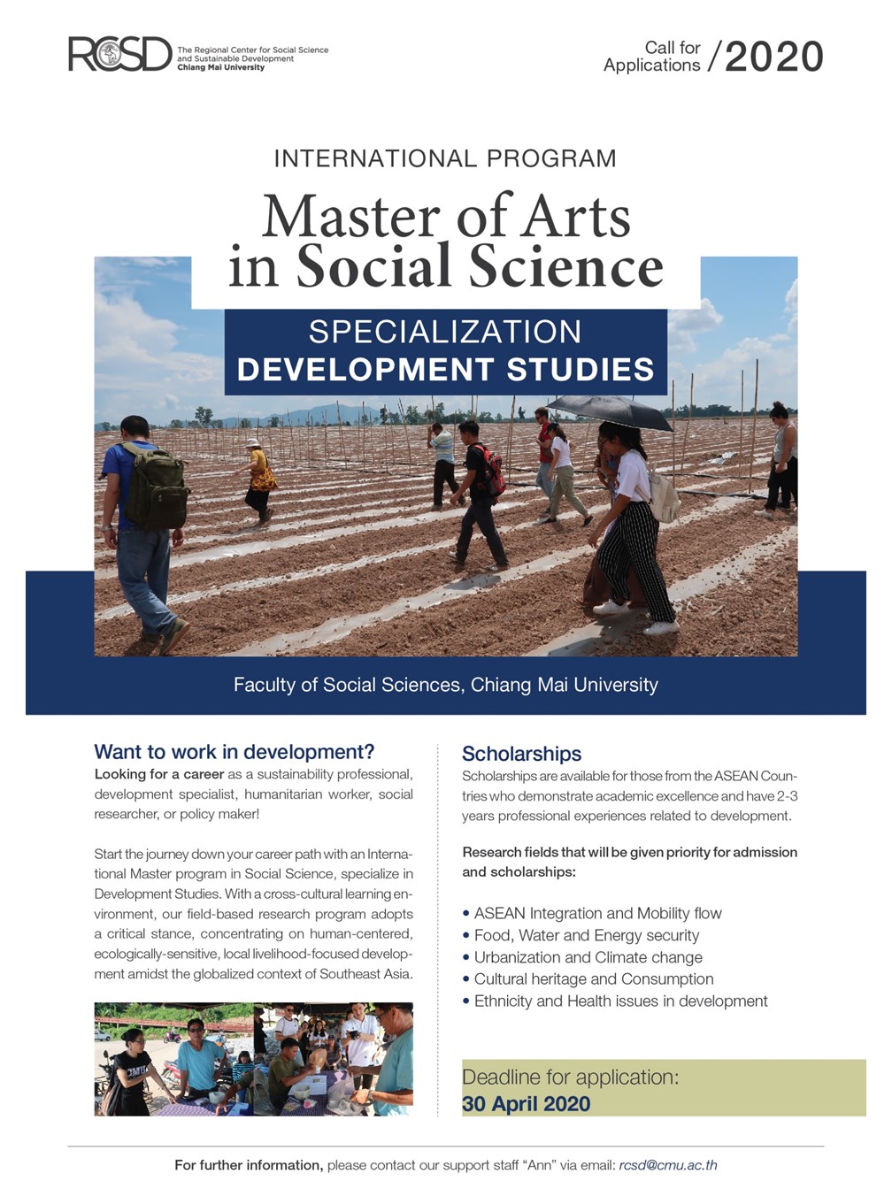 Call for Applications 2020 International Program Master of Arts in ...